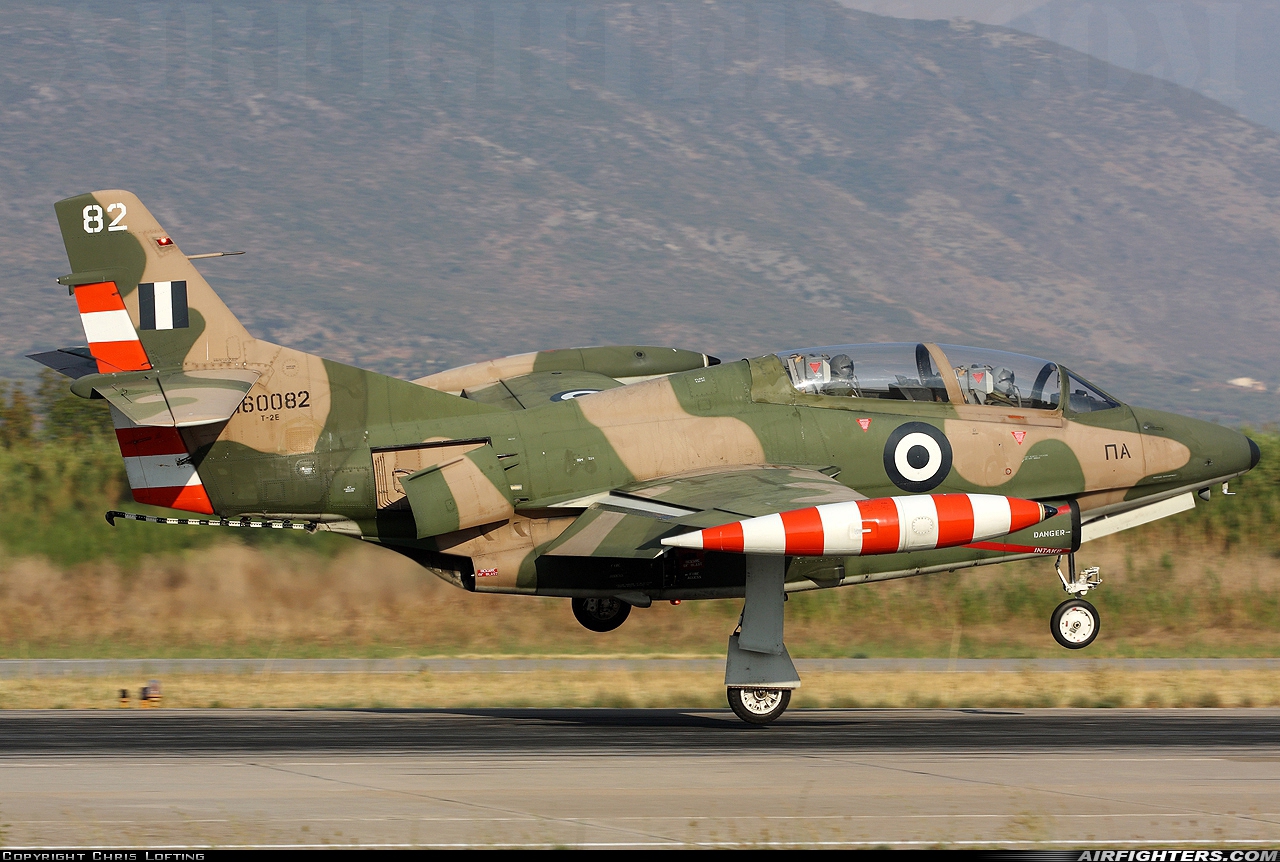 Greece - Air Force North American T-2E Buckeye 160082 at Kalamata (LGKL), Greece