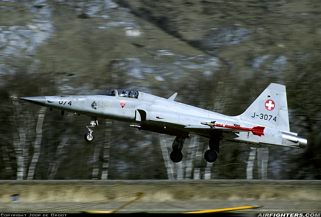 Switzerland - Air Force Northrop F-5E Tiger II J-3074 at Turtman (LSMJ), Switzerland