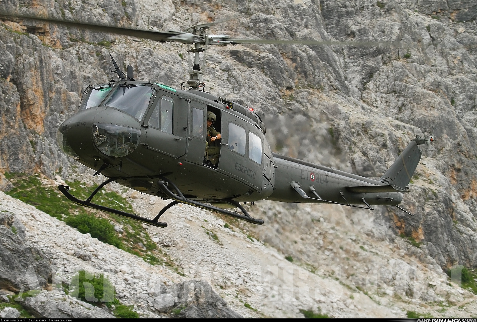 Italy - Army Agusta-Bell AB-205A-1 MM80556 at Off-Airport - Cortina D' Ampezzo, Italy