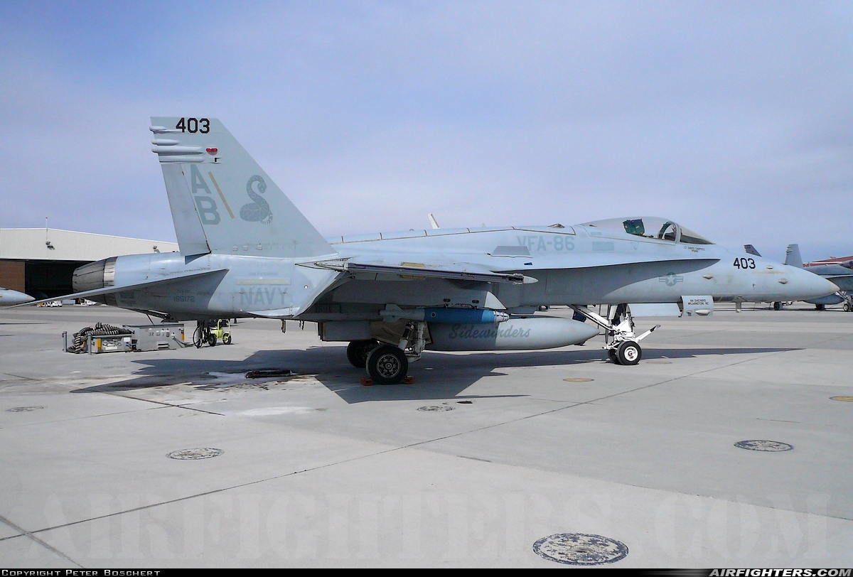 USA - Navy McDonnell Douglas F/A-18C Hornet 165172 at Fallon - Fallon NAS (NFL / KNFL), USA