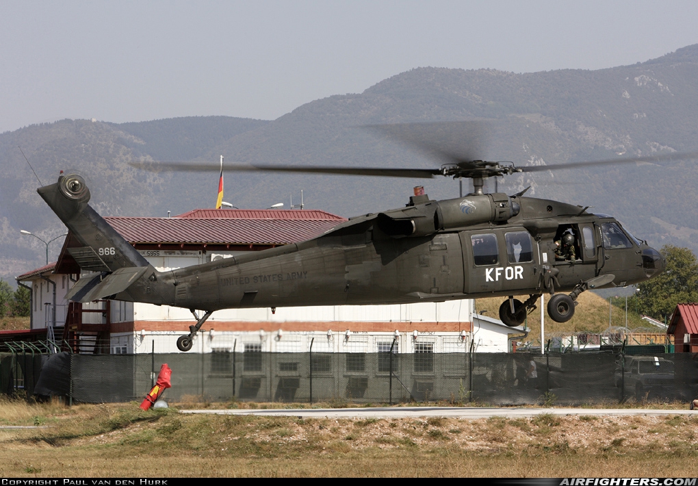 USA - Army Sikorsky UH-60A Black Hawk (S-70A) 84-23966 at Sarajevo - Butmir Camp (LQBU), Bosnia and Herzegovina