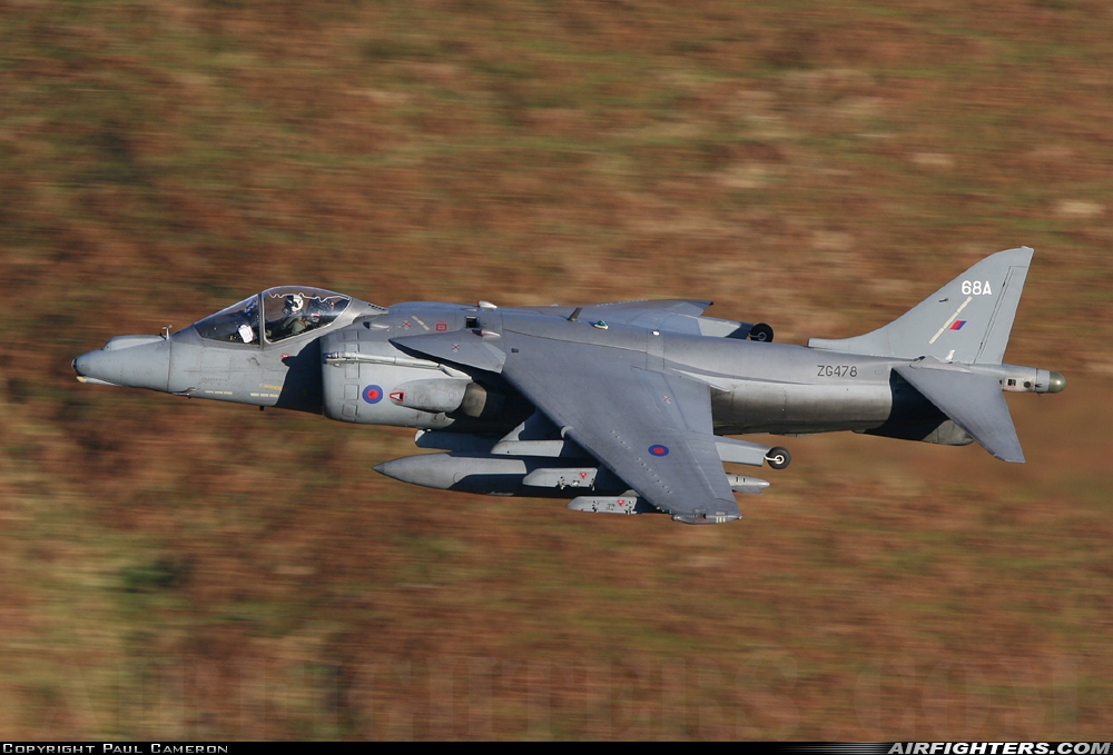 UK - Air Force British Aerospace Harrier GR.9A ZG478 at Off-Airport - Machynlleth Loop Area, UK
