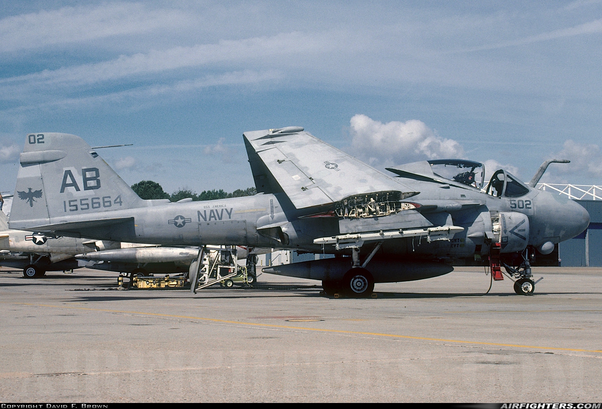 USA - Navy Grumman A-6E Intruder (G-128) 155664 at Virginia Beach - Oceana NAS / Apollo Soucek Field (NTU / KNTU), USA