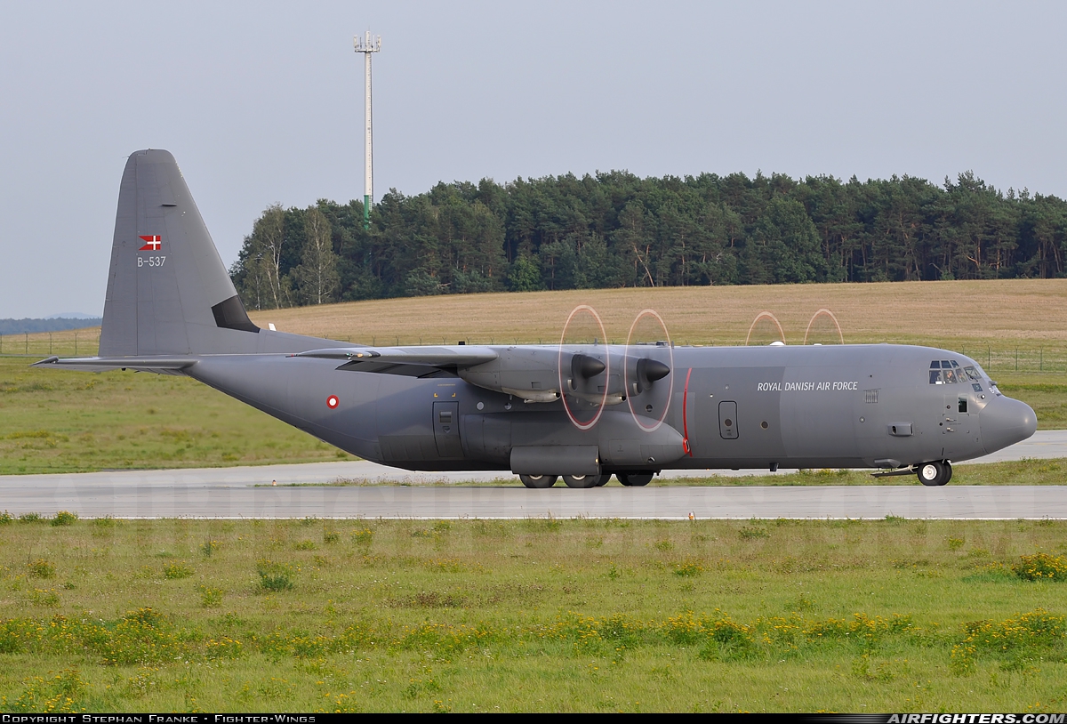 Denmark - Air Force Lockheed Martin C-130J-30 Hercules (L-382) B-537 at Dresden (- Klotzsche) (DRS / EDDC), Germany
