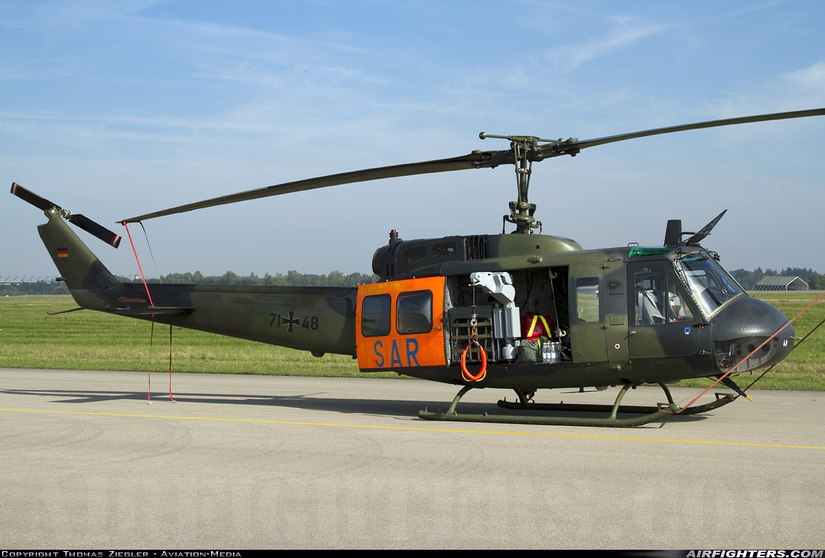 Germany - Air Force Bell UH-1D Iroquois (205) 71+48 at Lechfeld (ETSL), Germany