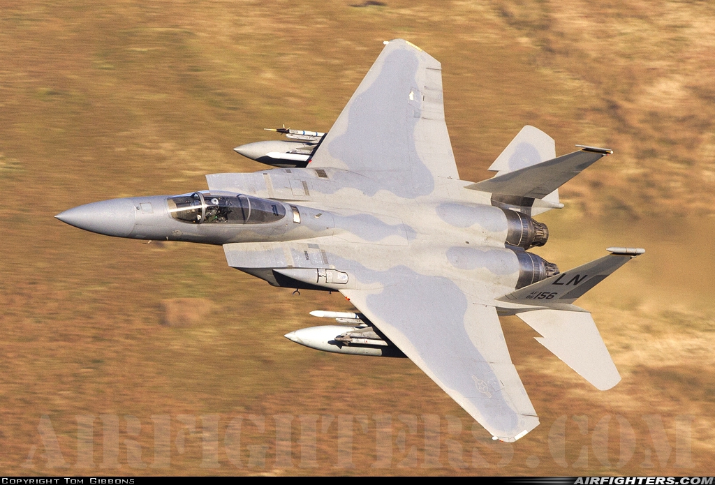 USA - Air Force McDonnell Douglas F-15C Eagle 86-0156 at Off-Airport - Machynlleth Loop Area, UK