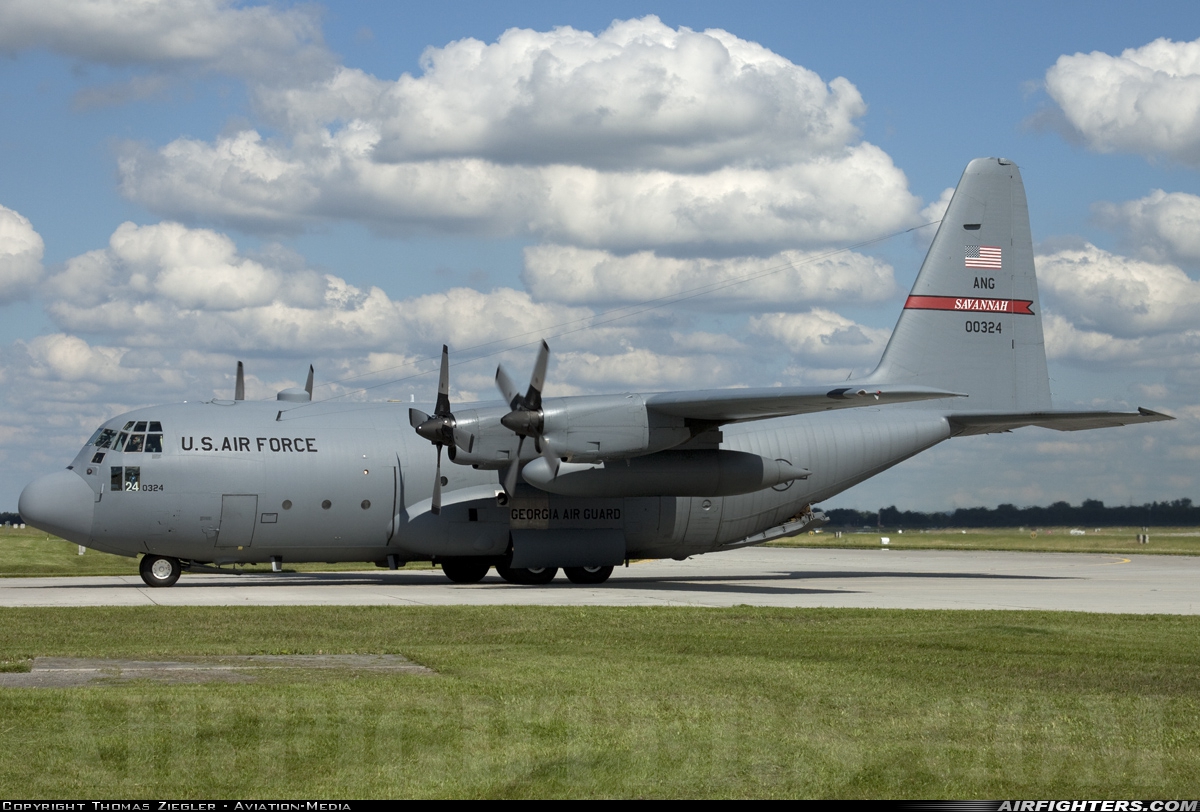 USA - Air Force Lockheed C-130H Hercules (L-382) 80-0324 at Munich (- Franz Josef Strauss) (MUC / EDDM), Germany