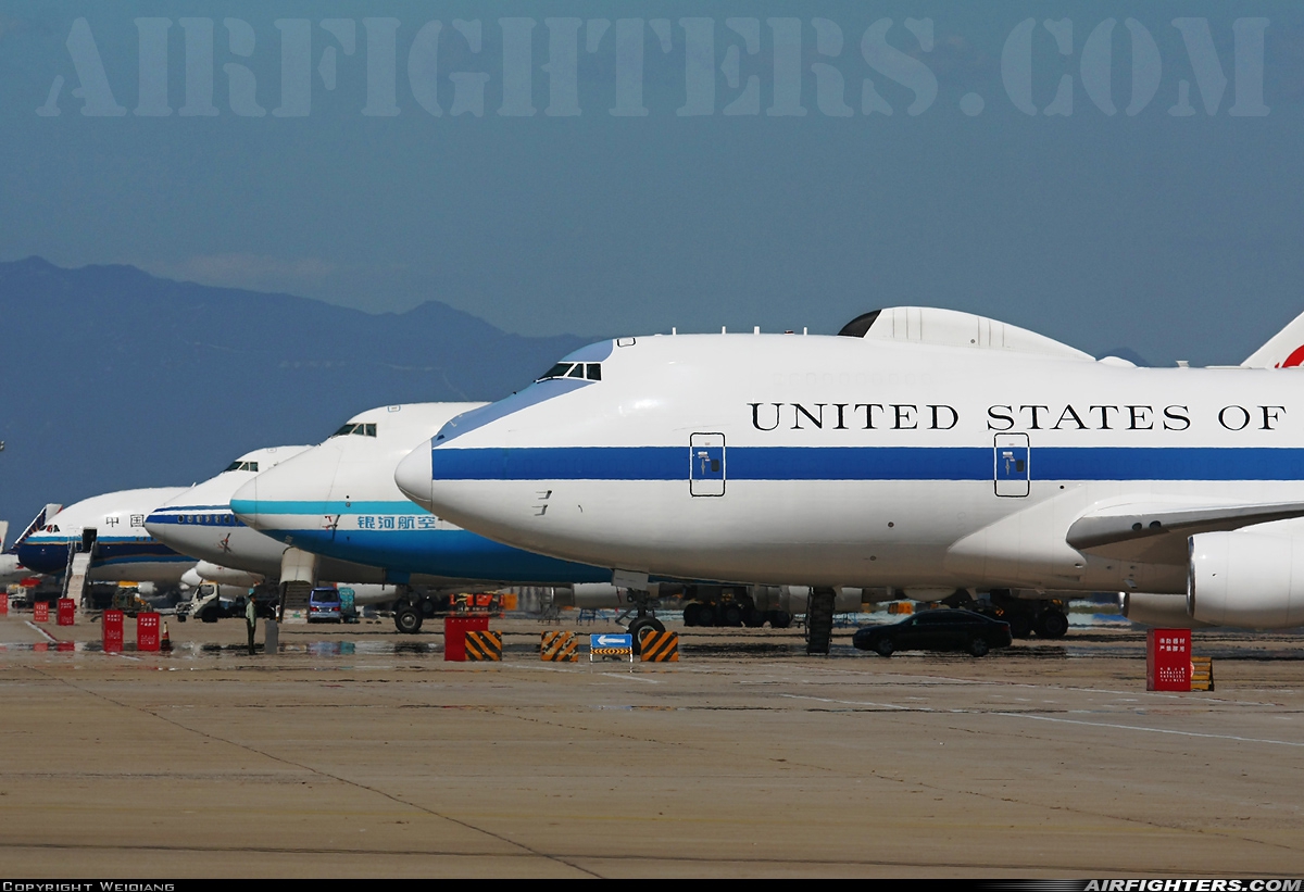 USA - Air Force Boeing E-4B (747-200B) 73-1677 at Beijing - Capital (PEK / ZBAA), China