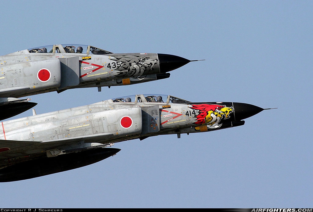 Japan - Air Force McDonnell Douglas F-4EJ Phantom II 87-8414 at Naha (AHA / OKA / ROAH), Japan