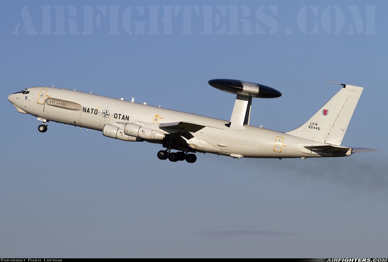 Luxembourg - NATO Boeing E-3A Sentry (707-300) LX-N90446 at Brize Norton (BZZ / EGVN), UK