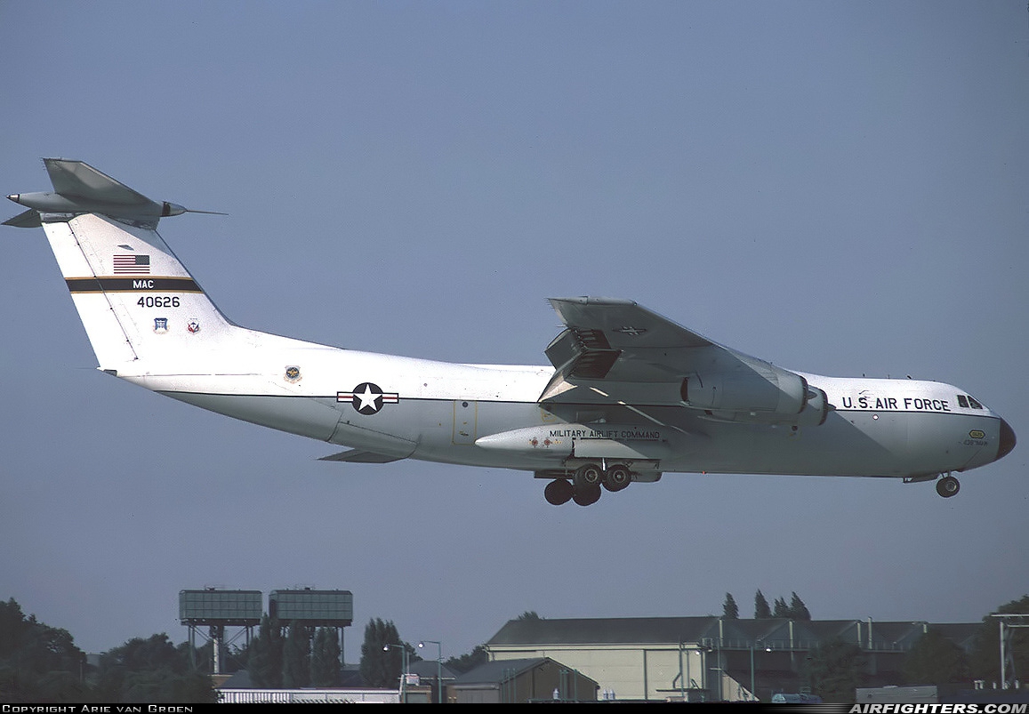 USA - Air Force Lockheed C-141A Starlifter 64-0626 at Mildenhall (MHZ / GXH / EGUN), UK