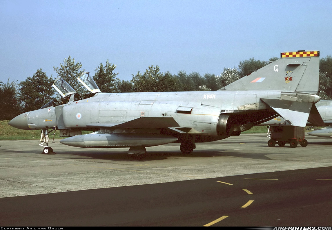 UK - Air Force McDonnell Douglas Phantom FGR2 (F-4M) XV411 at Leeuwarden (LWR / EHLW), Netherlands