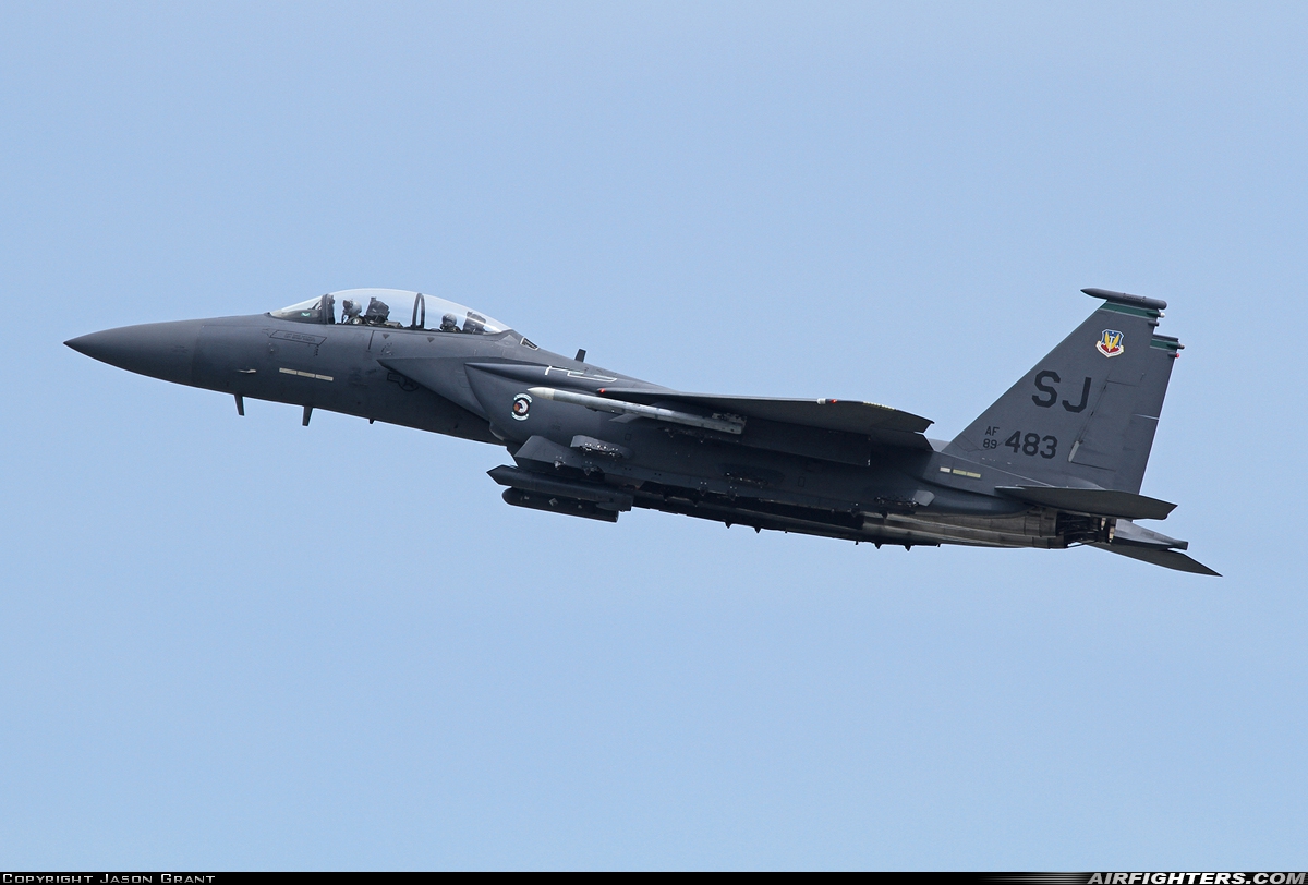 USA - Air Force McDonnell Douglas F-15E Strike Eagle 89-0483 at Goldsboro - Seymour Johnson AFB (GSB / KGSB), USA