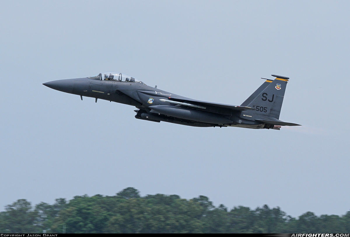 USA - Air Force McDonnell Douglas F-15E Strike Eagle 89-0505 at Goldsboro - Seymour Johnson AFB (GSB / KGSB), USA