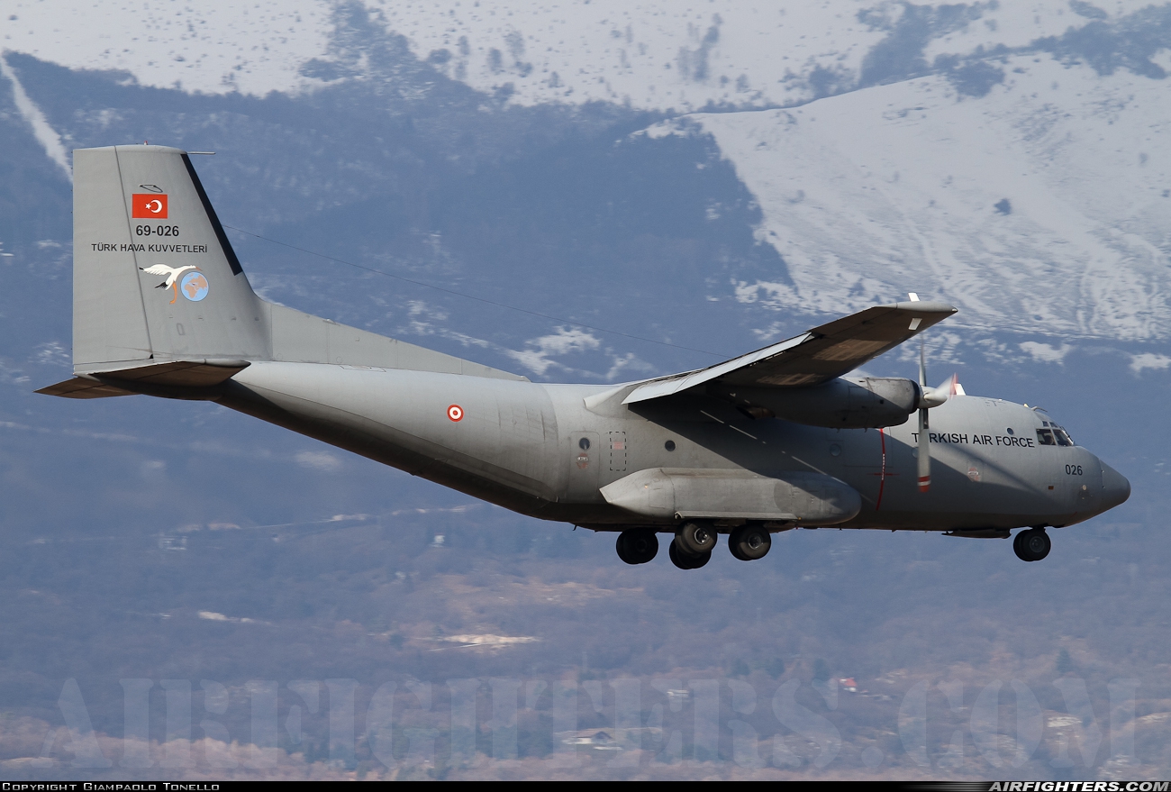 Türkiye - Air Force Transport Allianz C-160D 69-026 at Aviano (- Pagliano e Gori) (AVB / LIPA), Italy