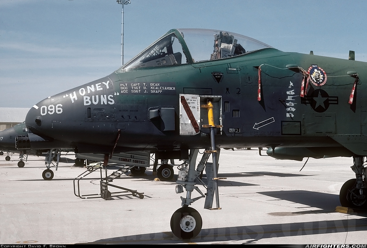 USA - Air Force Fairchild A-10A Thunderbolt II 79-0096 at Myrtle Beach - International (AFB) (MYR / KMYR), USA