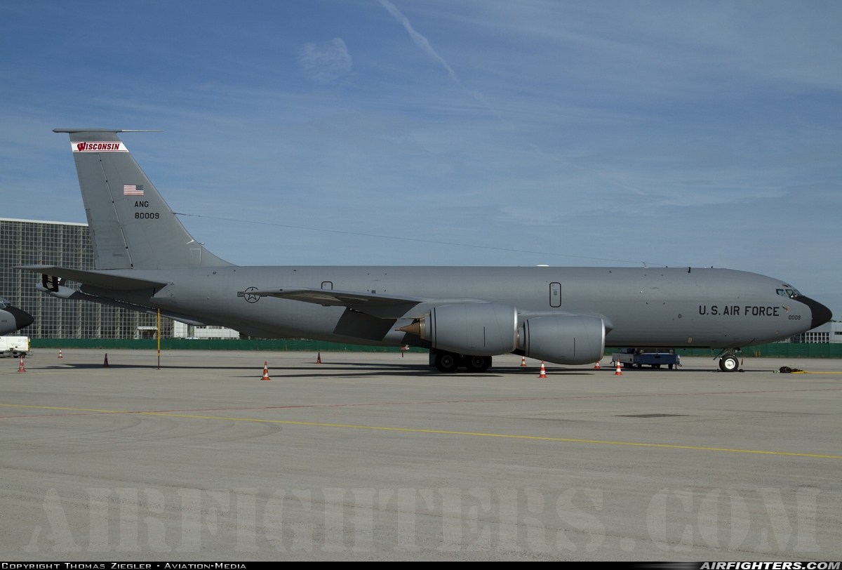 USA - Air Force Boeing KC-135R Stratotanker (717-148) 58-0009 at Munich (- Franz Josef Strauss) (MUC / EDDM), Germany
