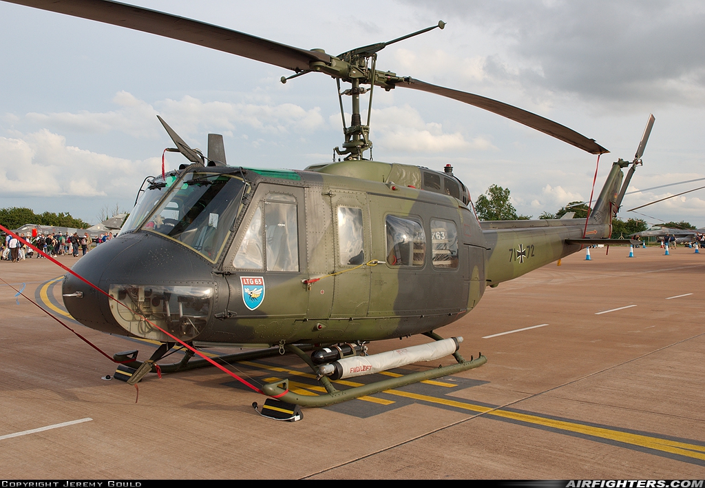 Germany - Air Force Bell UH-1D Iroquois (205) 71+72 at Fairford (FFD / EGVA), UK