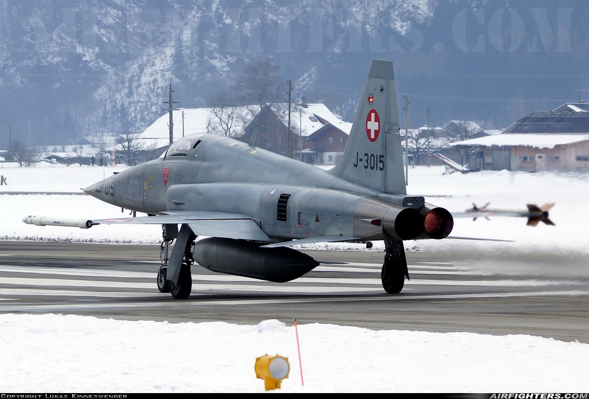 Switzerland - Air Force Northrop F-5E Tiger II J-3015 at Meiringen (LSMM), Switzerland