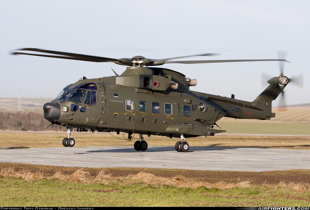 UK - Air Force AgustaWestland Merlin HC3A (Mk512) ZK001 at Off-Airport - Salisbury Plain, UK