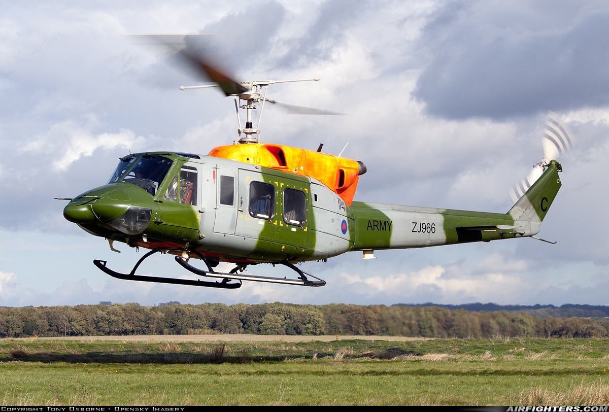 UK - Army Bell 212 AH2 ZJ966 at Off-Airport - Salisbury Plain, UK