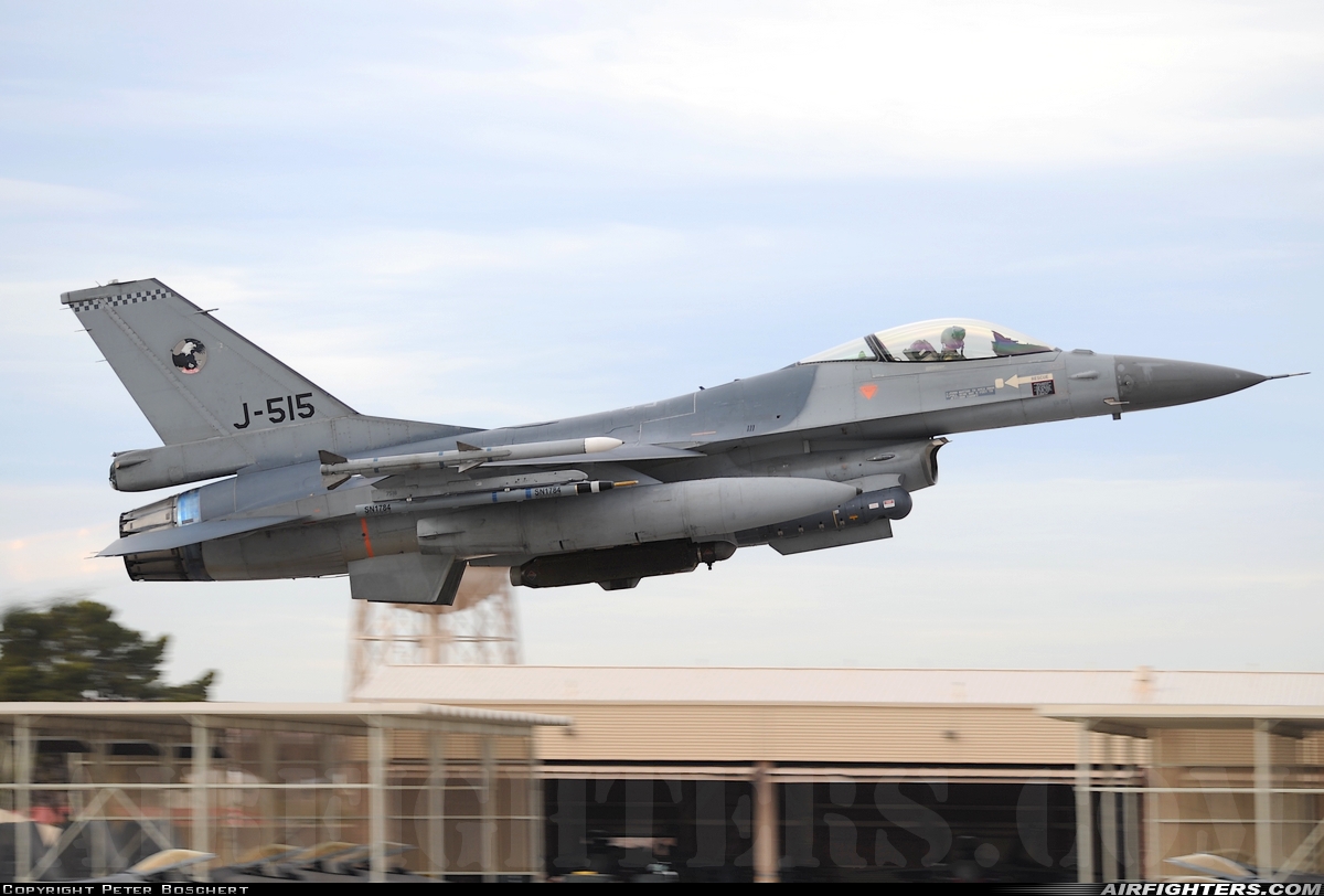 Netherlands - Air Force General Dynamics F-16AM Fighting Falcon J-515 at Las Vegas - Nellis AFB (LSV / KLSV), USA