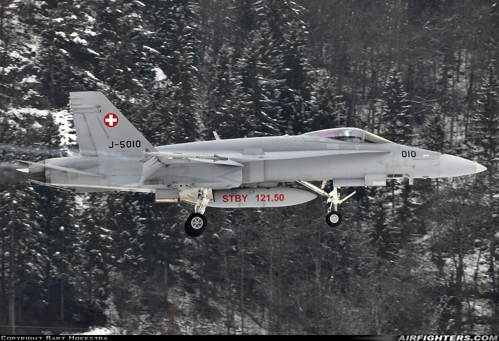 Switzerland - Air Force McDonnell Douglas F/A-18C Hornet J-5010 at Meiringen (LSMM), Switzerland