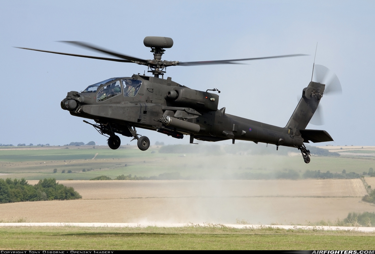 UK - Army Westland Apache AH1 (WAH-64D) ZJ212 at Off-Airport - Salisbury Plain, UK