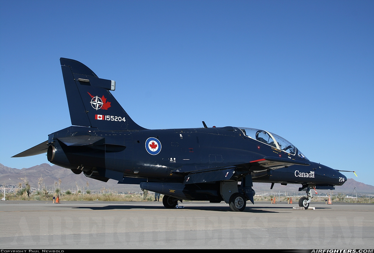 Canada - Air Force BAE Systems CT-155 Hawk (Hawk Mk.115) 155204 at El Paso / Fort Bliss - Biggs AAF (BIF / KBIF), USA