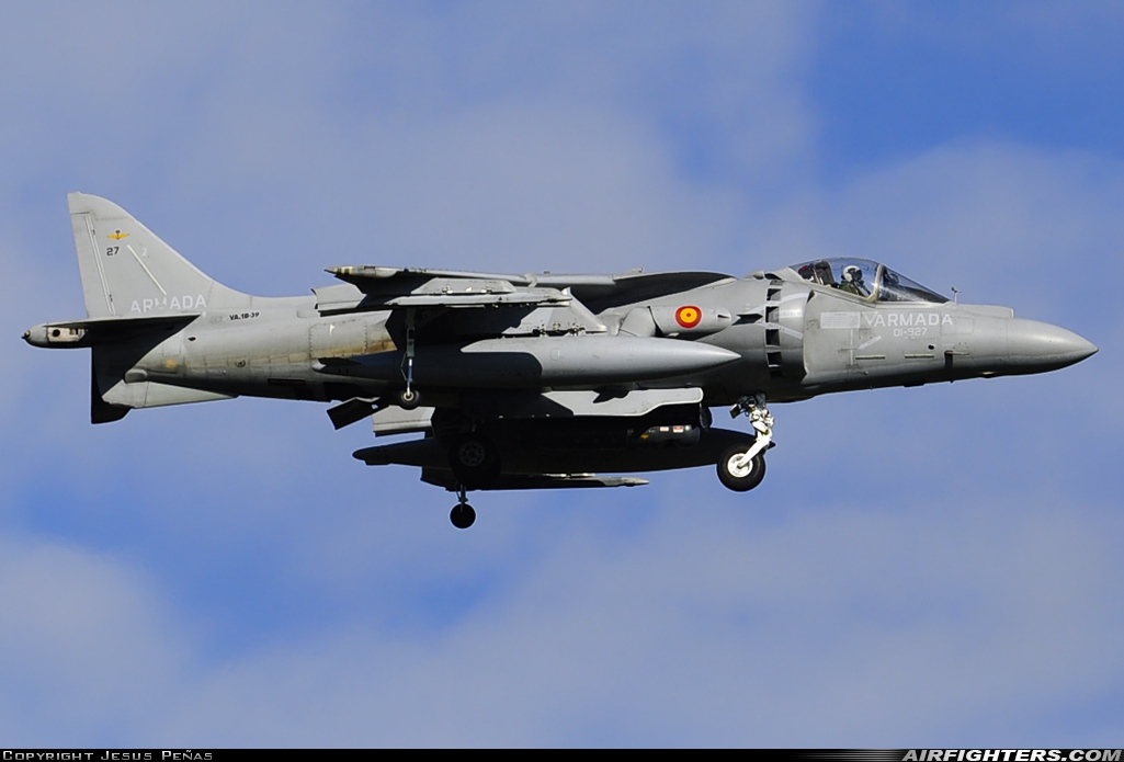Spain - Navy McDonnell Douglas EAV-8B+ Harrier II VA.1B-39 at Rota (LERT), Spain