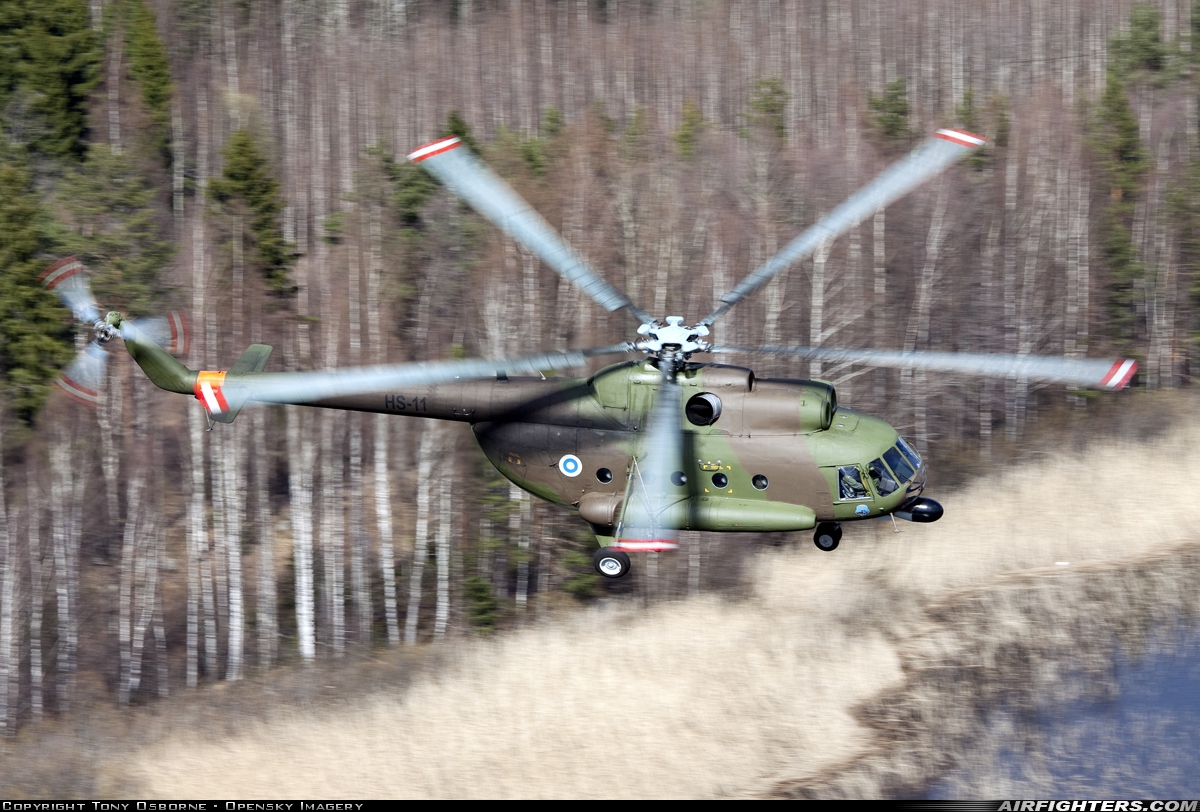 Finland - Army Mil Mi-8T HS-11 at In Flight, Finland