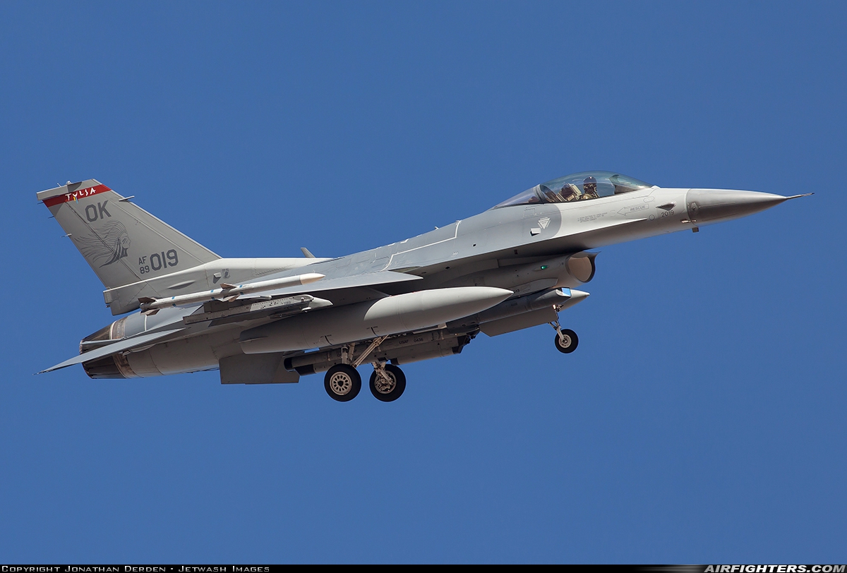 USA - Air Force General Dynamics F-16C Fighting Falcon 89-2019 at Las Vegas - Nellis AFB (LSV / KLSV), USA