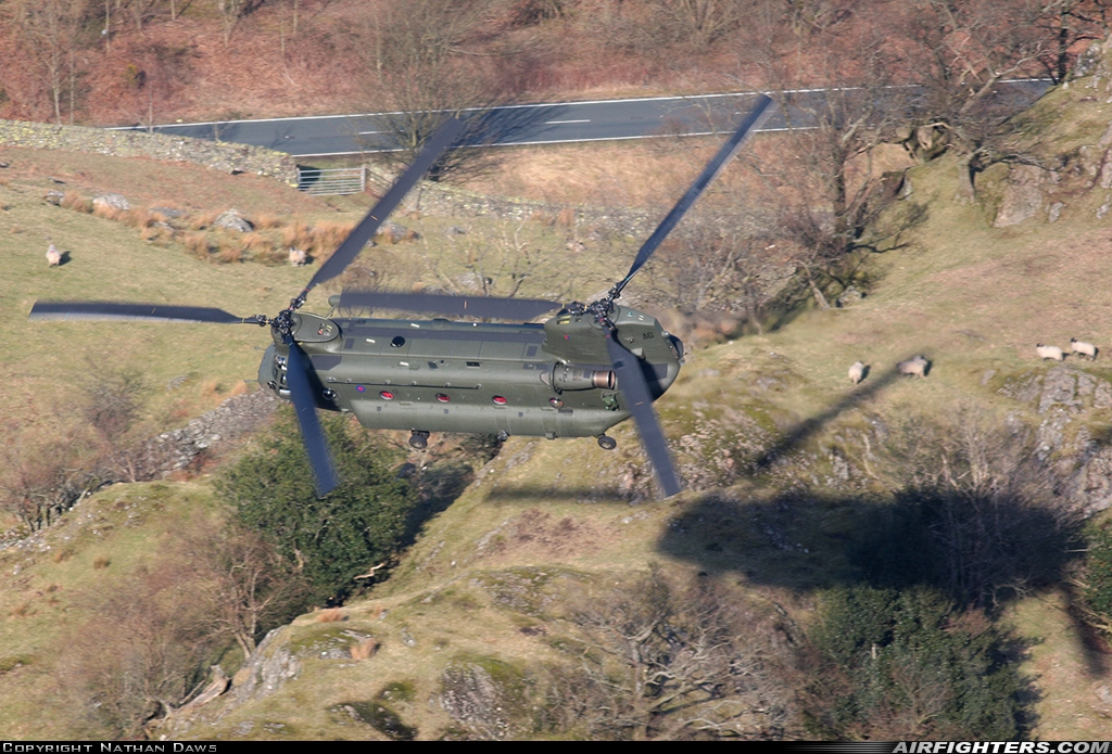UK - Air Force Boeing Vertol Chinook HC2 (CH-47D) ZA679 at Off-Airport - Cumbria, UK
