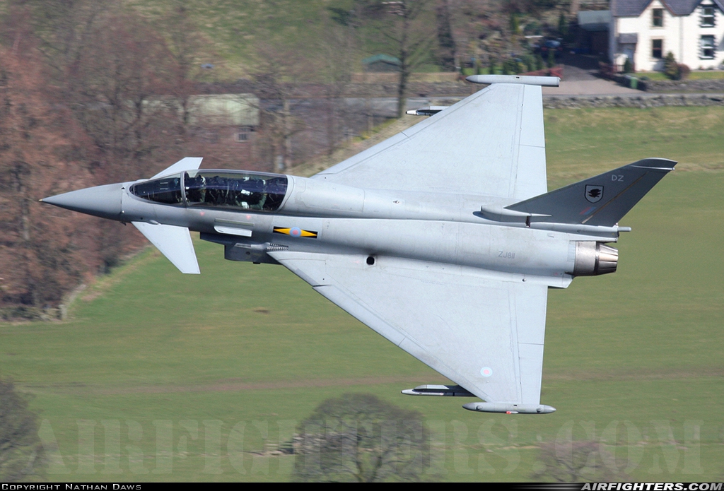 UK - Air Force Eurofighter Typhoon T3 ZJ811 at Off-Airport - Cumbria, UK