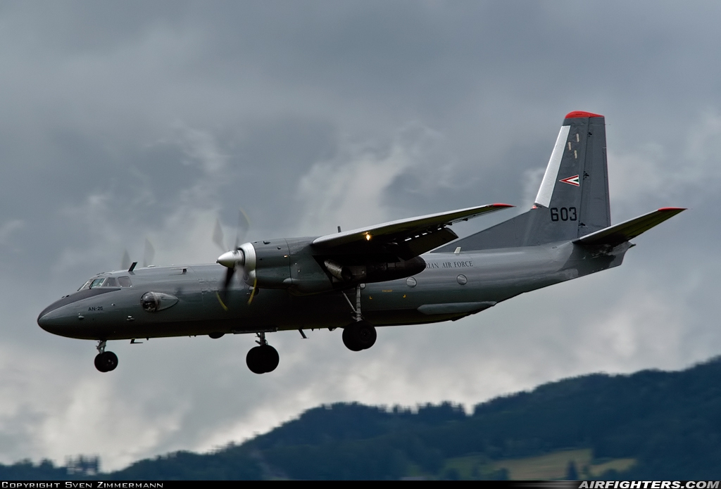 Hungary - Air Force Antonov An-26 603 at Zeltweg (LOXZ), Austria