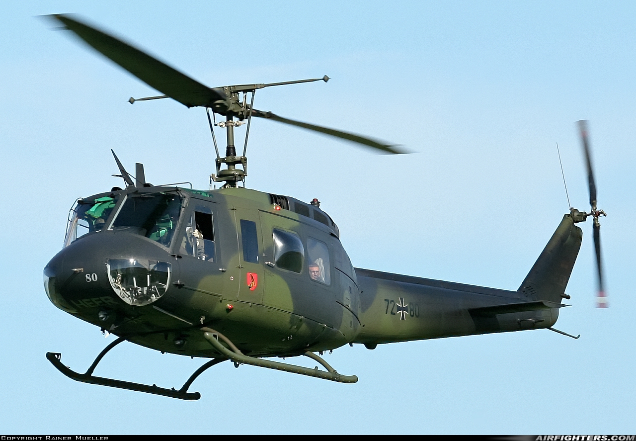 Germany - Army Bell UH-1D Iroquois (205) 72+80 at Buckeburg (- Achum) (ETHB), Germany