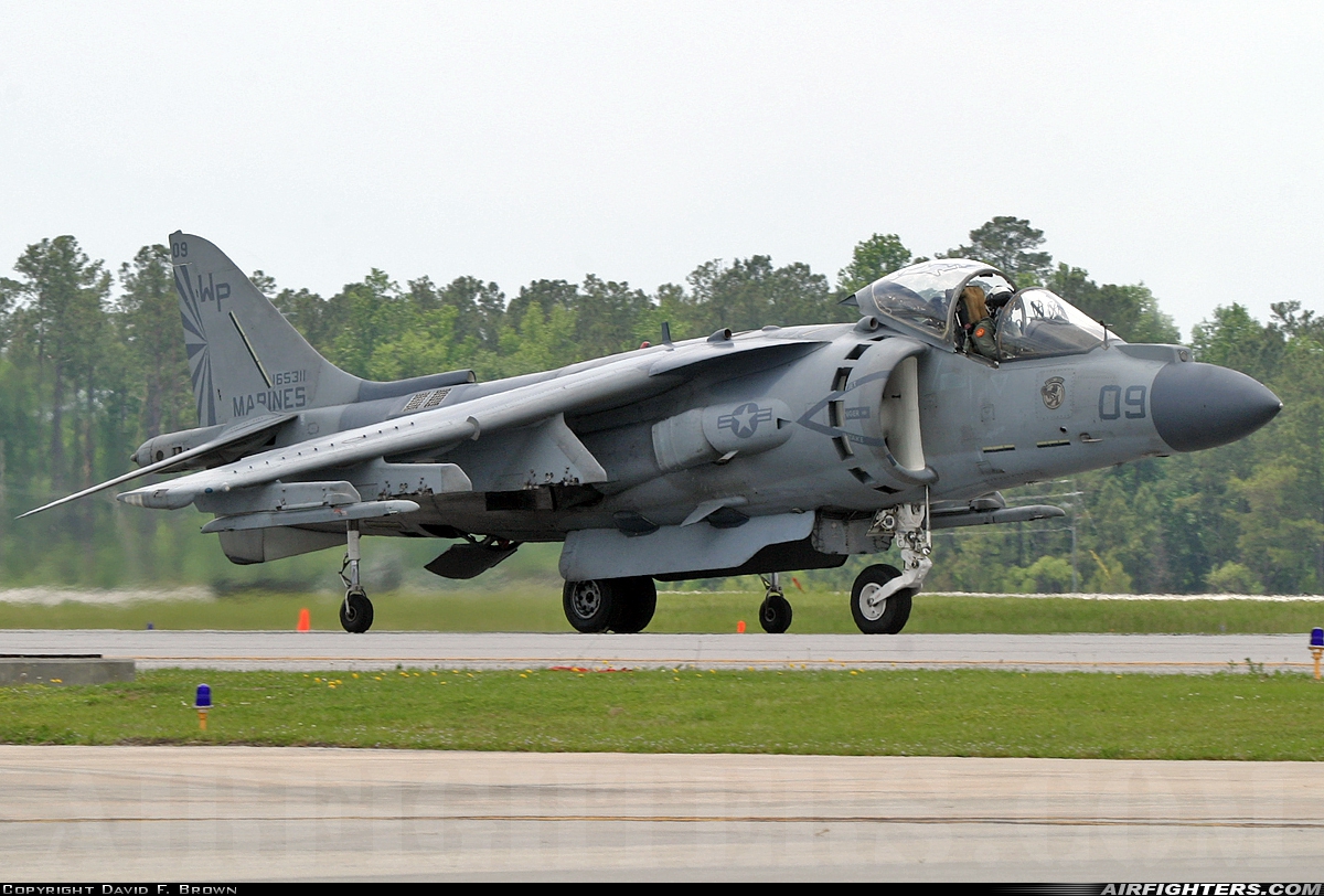 USA - Marines McDonnell Douglas AV-8B+ Harrier ll 165311 at Jacksonville - New River MCAS (McCutcheon Field) (NCA / KNCA), USA