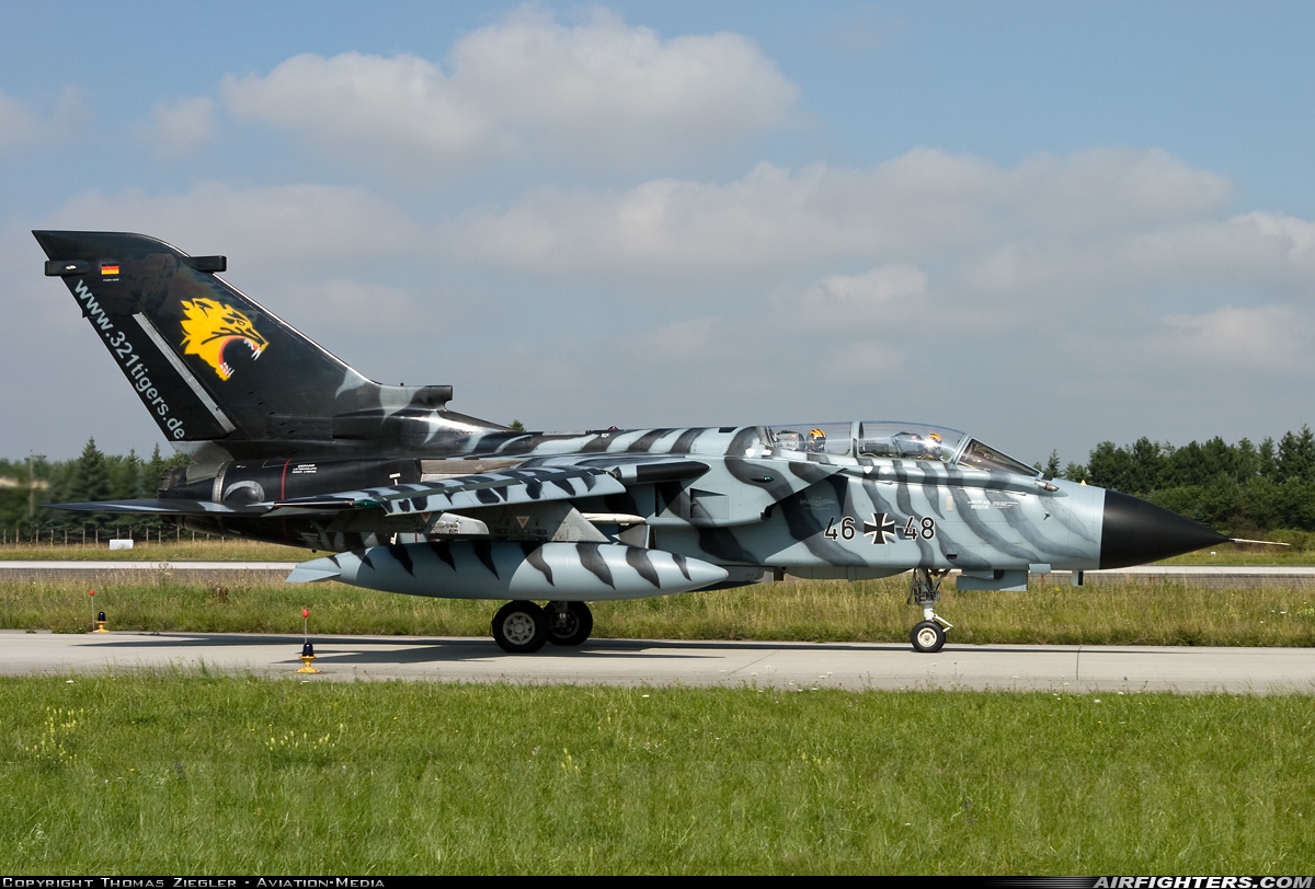 Germany - Air Force Panavia Tornado ECR 46+48 at Lechfeld (ETSL), Germany