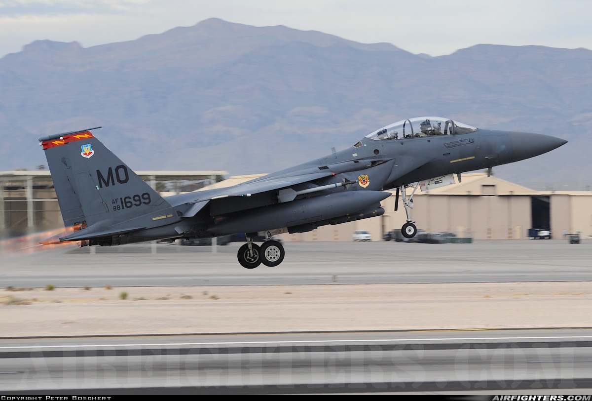 USA - Air Force McDonnell Douglas F-15E Strike Eagle 88-1699 at Las Vegas - Nellis AFB (LSV / KLSV), USA