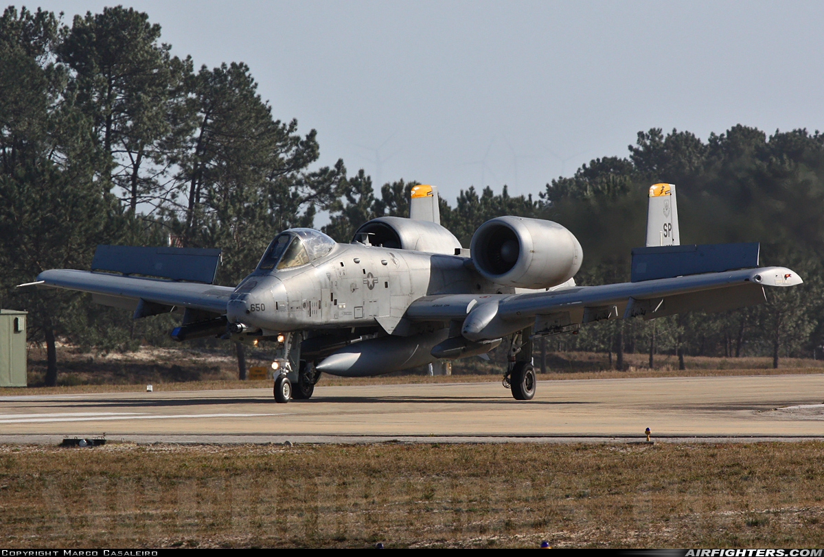 USA - Air Force Fairchild A-10C Thunderbolt II 82-0650 at Monte Real (BA5) (LPMR), Portugal