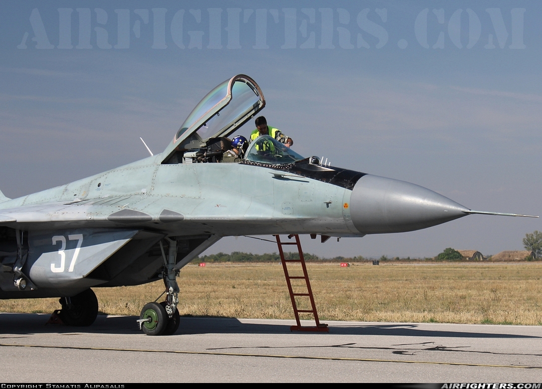 Bulgaria - Air Force Mikoyan-Gurevich MiG-29A (9.12A) 37 at Graf Ignatievo (LBPG), Bulgaria