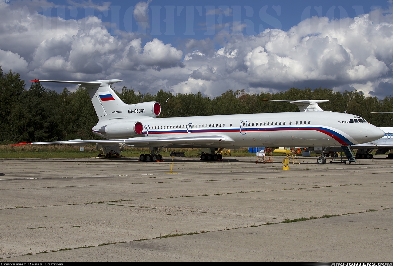 Russia - Air Force Tupolev Tu-154M RA-85041 at Chkalovsky (CKL / UUMU), Russia