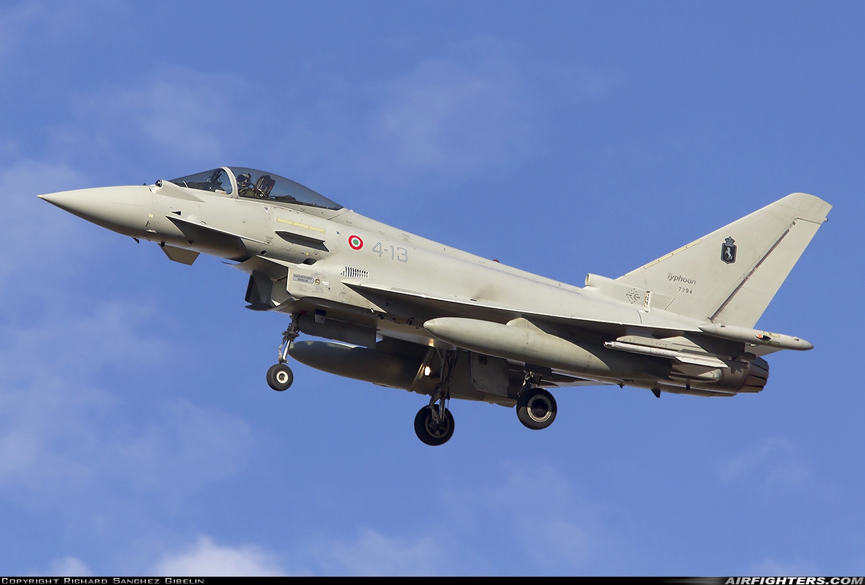 Italy - Air Force Eurofighter F-2000A Typhoon (EF-2000S) MM7294 at Albacete (- Los Llanos) (LEAB), Spain
