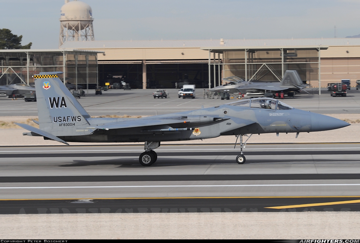 USA - Air Force McDonnell Douglas F-15C Eagle 83-0014 at Las Vegas - Nellis AFB (LSV / KLSV), USA