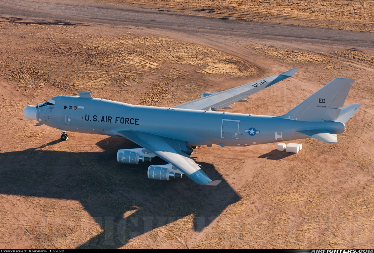 USA - Air Force Boeing YAL-1 (747-400F) 00-0001 at Tucson - Davis-Monthan AFB (DMA / KDMA), USA