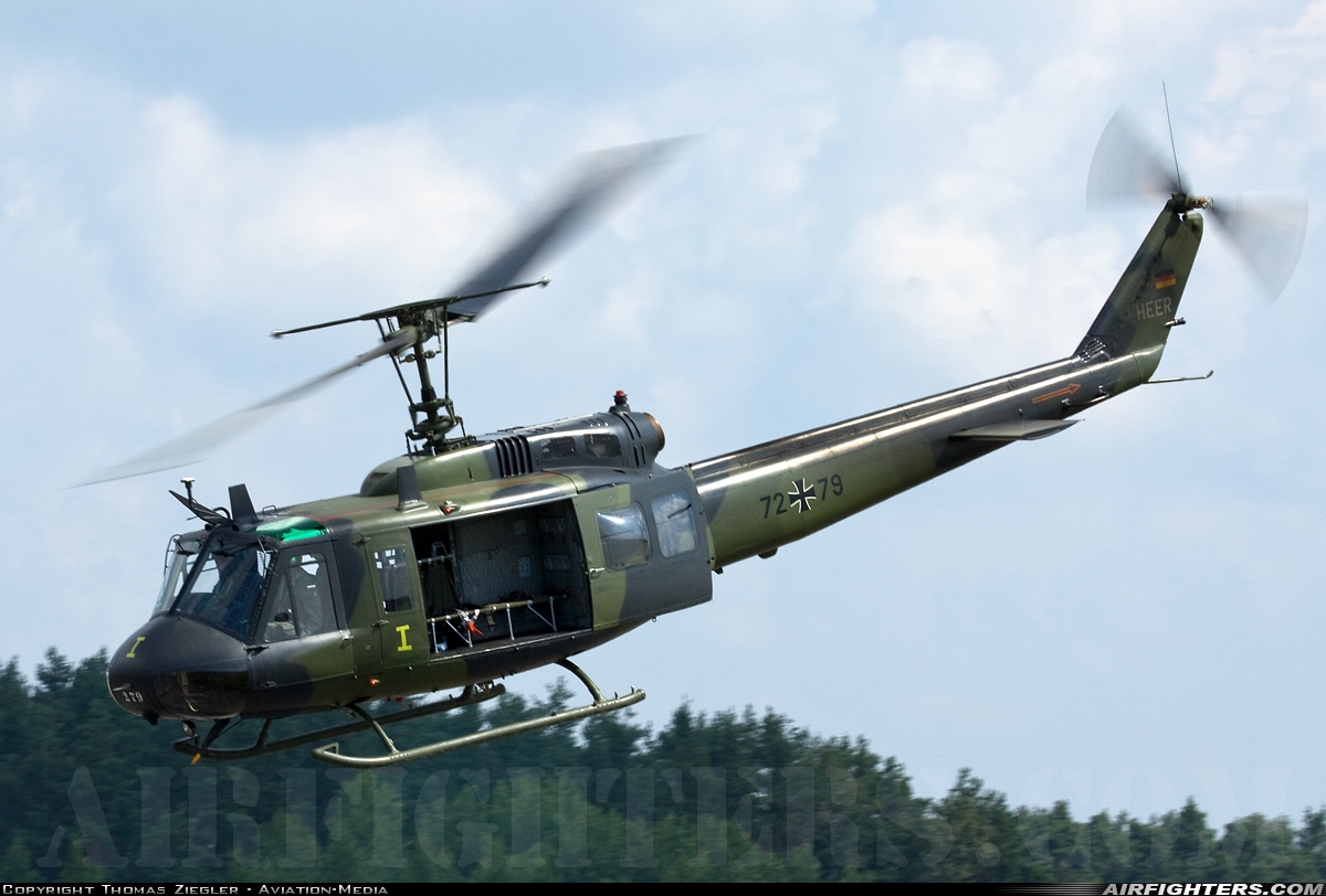 Germany - Army Bell UH-1D Iroquois (205) 72+79 at Roth (ETHR), Germany
