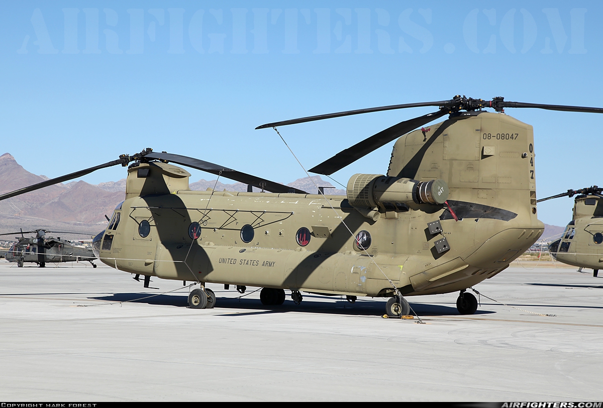USA - Army Boeing Vertol CH-47F Chinook 08-08047 at El Paso / Fort Bliss - Biggs AAF (BIF / KBIF), USA