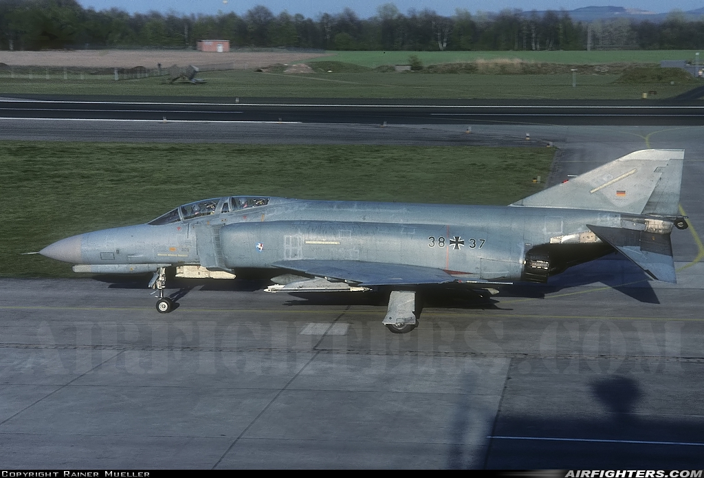 Germany - Air Force McDonnell Douglas F-4F Phantom II 38+37 at Hopsten (Rheine -) (ETNP), Germany