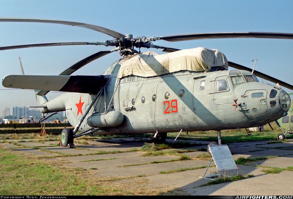 Russia - Air Force Mil Mi-6 29 RED at Moscow - Khodynskoe Pole (Frunze / Central), Russia