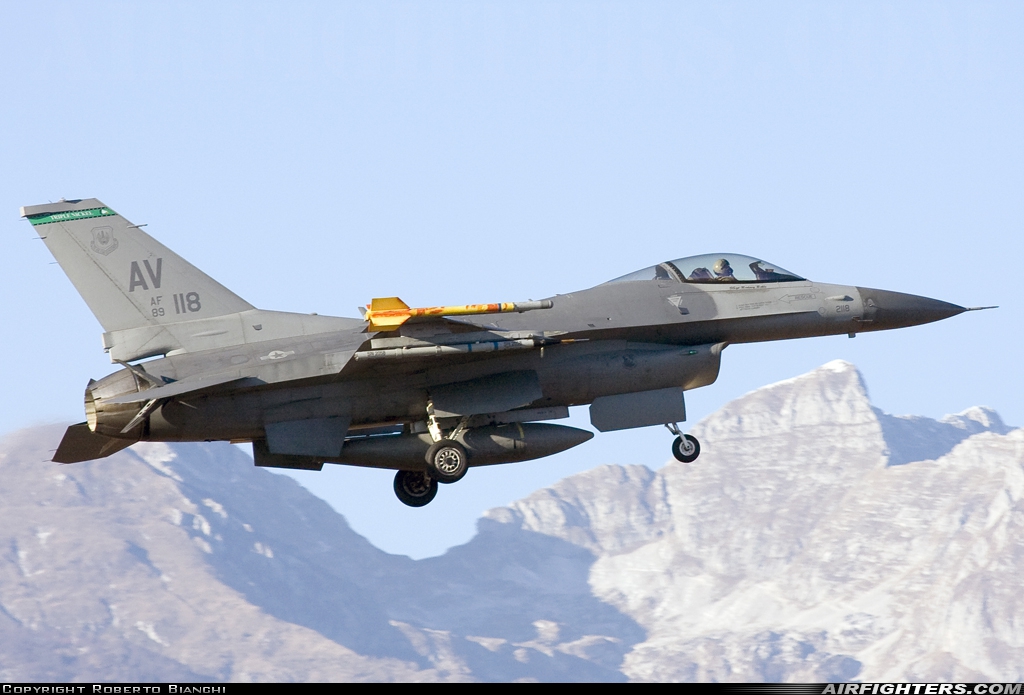 USA - Air Force General Dynamics F-16C Fighting Falcon 89-2118 at Aviano (- Pagliano e Gori) (AVB / LIPA), Italy